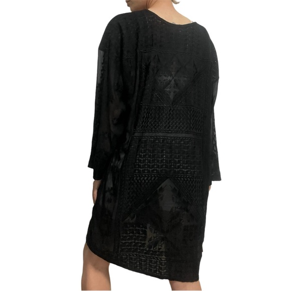 SOLD // Isabel Marant Embroidered Silk Dress Black Size 36 / Small - Picture 8 of 14